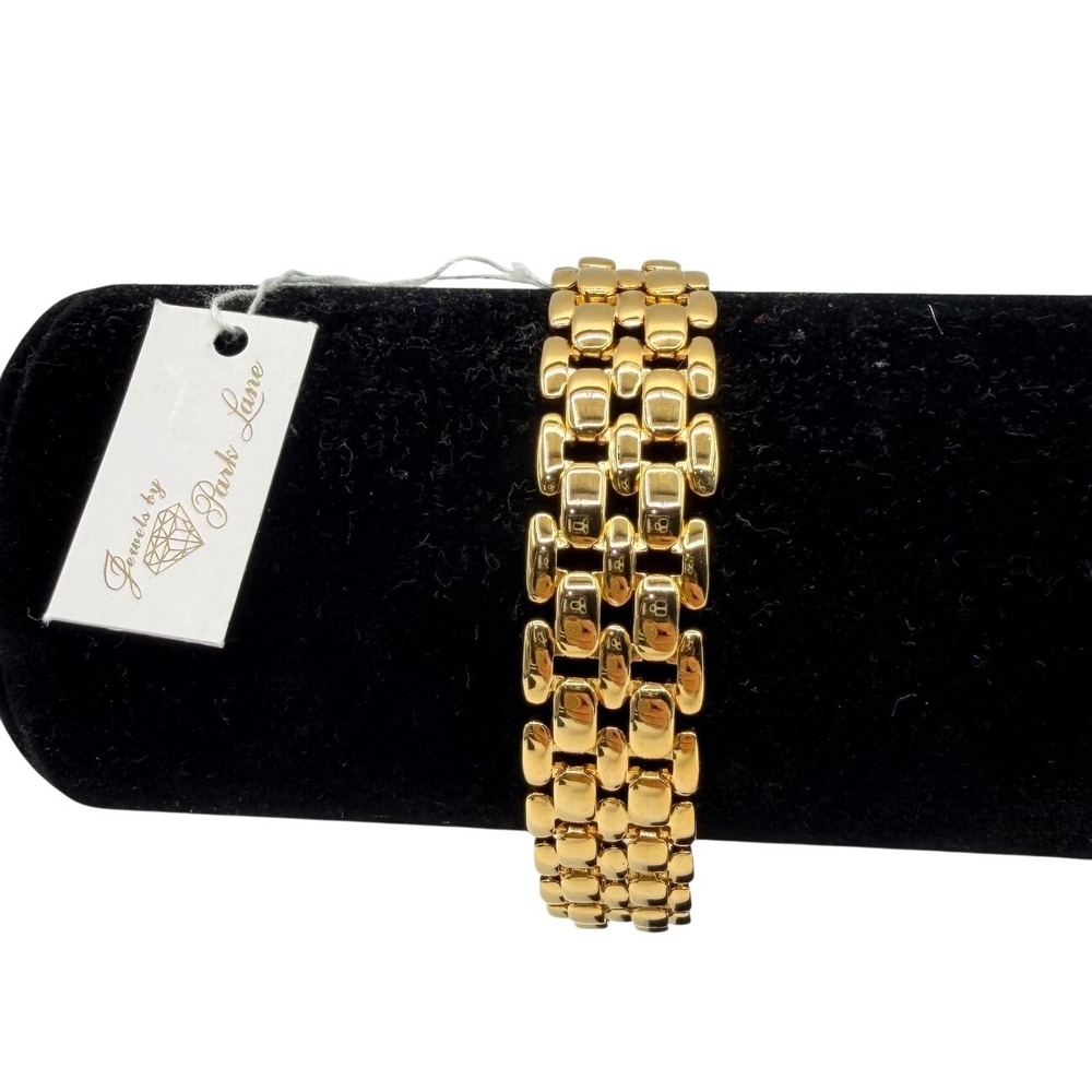 Park Lane Bracelet Gold Tone Triple Link Women's Classic Preppy Elegant Glamour